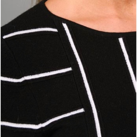 Alice + Olivia Black & White Sweater Dress S - Picture 3 of 6